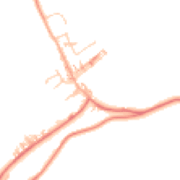 Daytime road noise heatmap for PR6 8RY