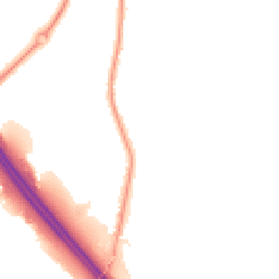 Night-time road noise heatmap for PR6 8TW