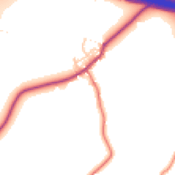 Daytime road noise heatmap for PR6 8YA