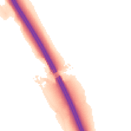 Night-time road noise heatmap for PR6 9DL