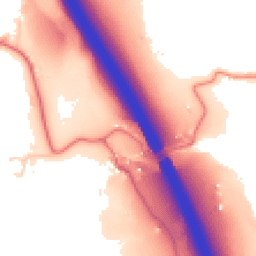 Daytime road noise heatmap for PR6 9DP