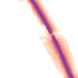 Night-time road noise heatmap for PR6 9EE