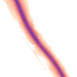 Night-time road noise heatmap for PR6 9FP