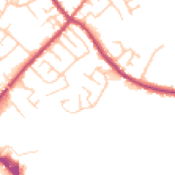Daytime road noise heatmap for PR6 9FT