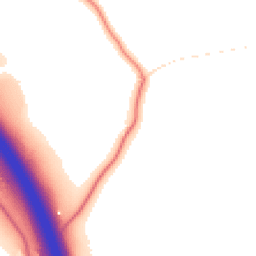 Daytime road noise heatmap for PR6 9HA