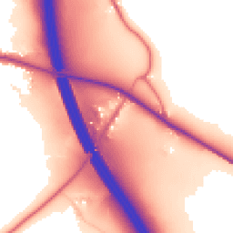 Daytime road noise heatmap for PR6 9HL