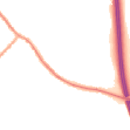 Night-time road noise heatmap for PR6 9LL