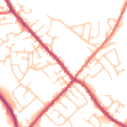 Daytime road noise heatmap for PR6 9LP