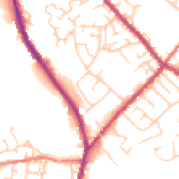 Daytime road noise heatmap for PR6 9RL