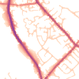 Daytime road noise heatmap for PR6 9RN