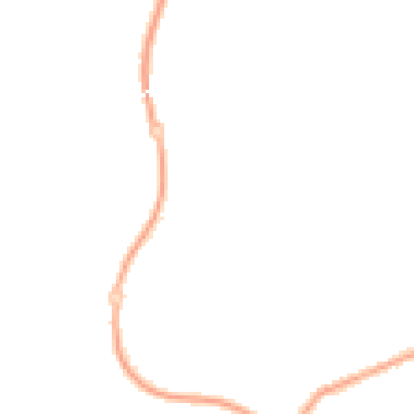 Night-time road noise heatmap for PR7 2EG