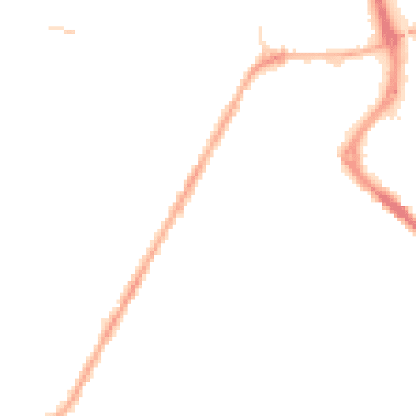 Night-time road noise heatmap for PR7 3FQ