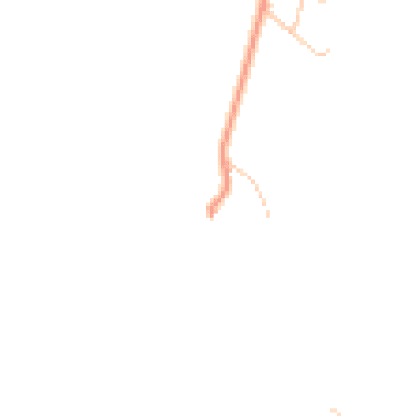 Daytime road noise heatmap for PR7 4DT