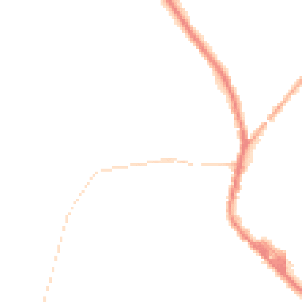 Night-time road noise heatmap for PR7 4JD