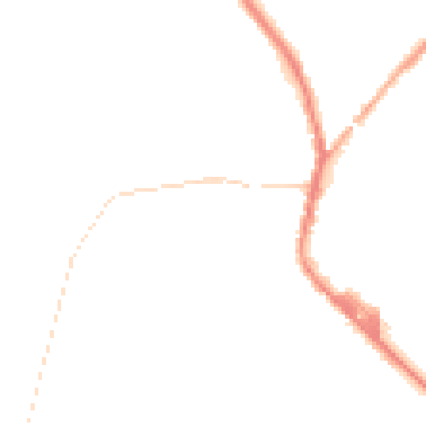 Night-time road noise heatmap for PR7 4JL