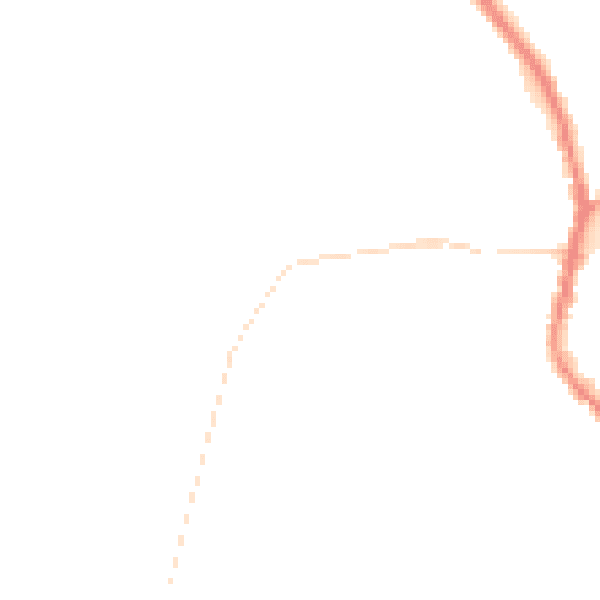 Night-time road noise heatmap for PR7 4LD