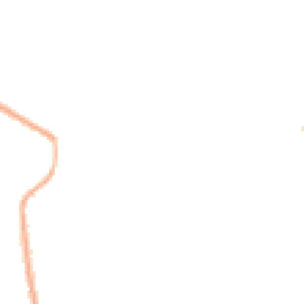 Night-time road noise heatmap for PR7 5LW