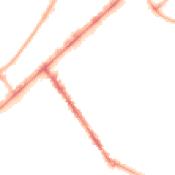 Night-time road noise heatmap for PR8 1BT