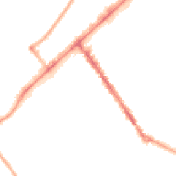 Night-time road noise heatmap for PR8 1EG