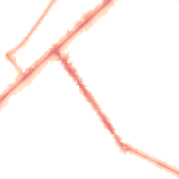 Night-time road noise heatmap for PR8 1EJ