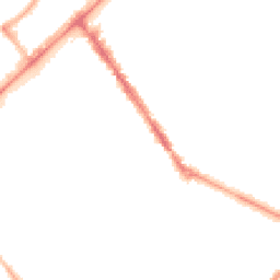 Night-time road noise heatmap for PR8 1ER