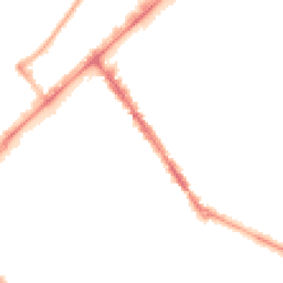 Night-time road noise heatmap for PR8 1HR