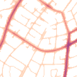 Daytime road noise heatmap for PR8 2EF