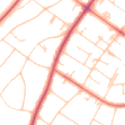 Daytime road noise heatmap for PR8 2HD