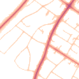 Daytime road noise heatmap for PR8 2JG