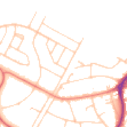 Daytime road noise heatmap for PR8 2NY