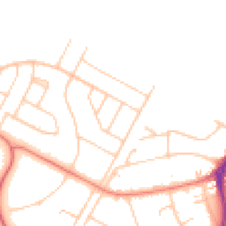 Daytime road noise heatmap for PR8 2PG