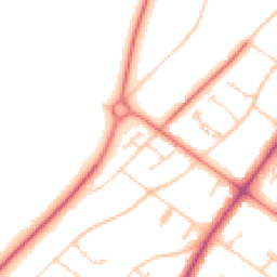 Daytime road noise heatmap for PR8 2PP
