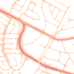 Daytime road noise heatmap for PR8 2RD