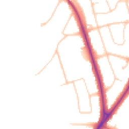 Daytime road noise heatmap for PR8 3AJ
