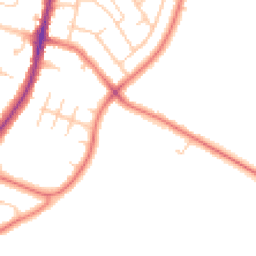 Daytime road noise heatmap for PR8 3FA