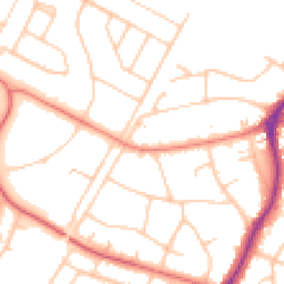 Daytime road noise heatmap for PR8 3HL