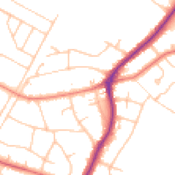 Daytime road noise heatmap for PR8 3HS