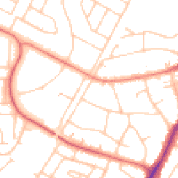 Daytime road noise heatmap for PR8 3JP
