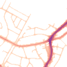 Daytime road noise heatmap for PR8 3LR