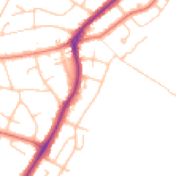 Daytime road noise heatmap for PR8 3LZ