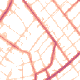 Daytime road noise heatmap for PR8 4AN