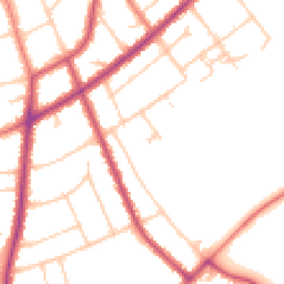 Daytime road noise heatmap for PR8 4DS