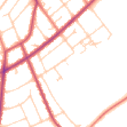 Daytime road noise heatmap for PR8 4EE
