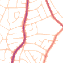 Daytime road noise heatmap for PR8 4HB