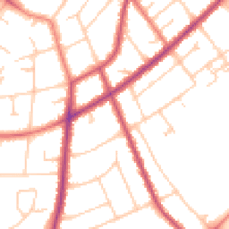 Daytime road noise heatmap for PR8 4HH