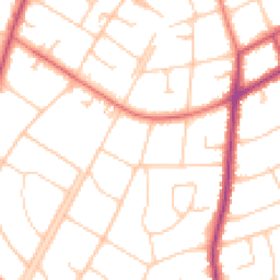 Daytime road noise heatmap for PR8 4RX