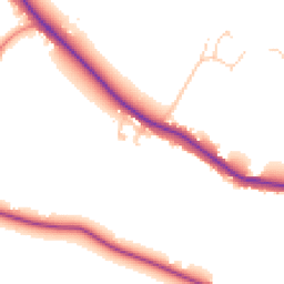 Daytime road noise heatmap for PR8 5BH