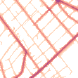 Daytime road noise heatmap for PR8 5DN