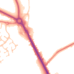Daytime road noise heatmap for PR8 5FF