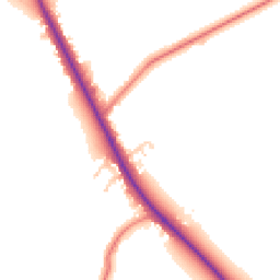 Daytime road noise heatmap for PR8 5HB